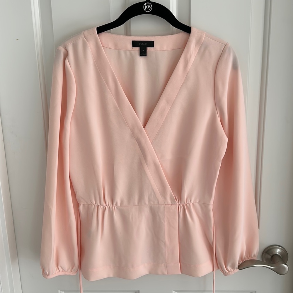 Jcrew Faux wrap blouse